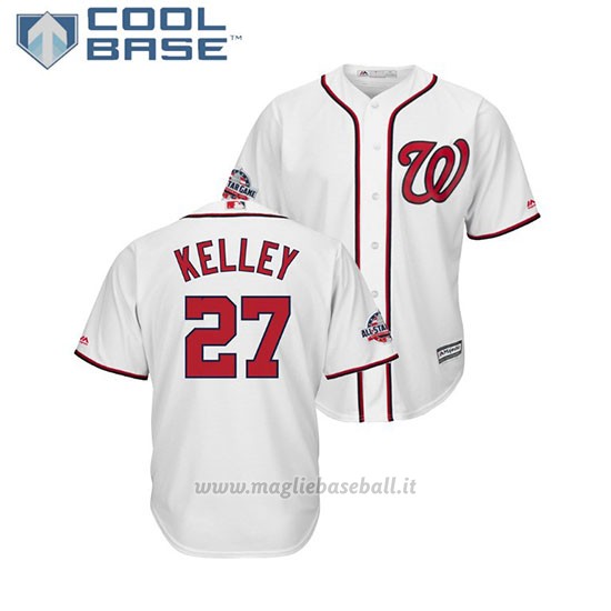 Maglia Baseball Uomo Washington Nationals Shawn Kelley 2018 All Star Game Cool Base Bianco